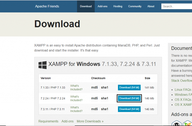 xampp 1.7.3 high load