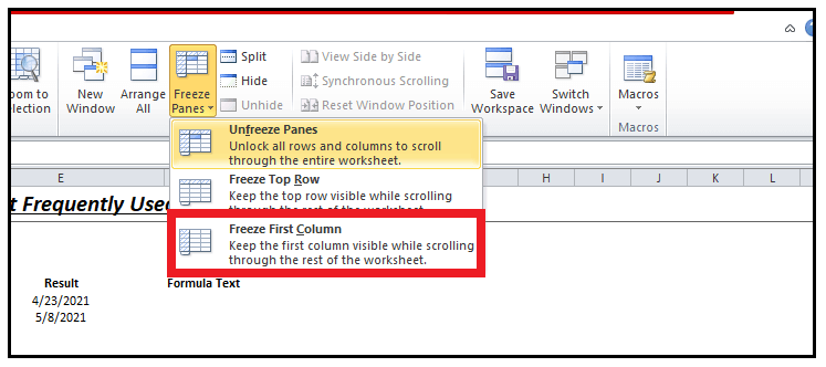 How To Lock Top Row In Excel 2124